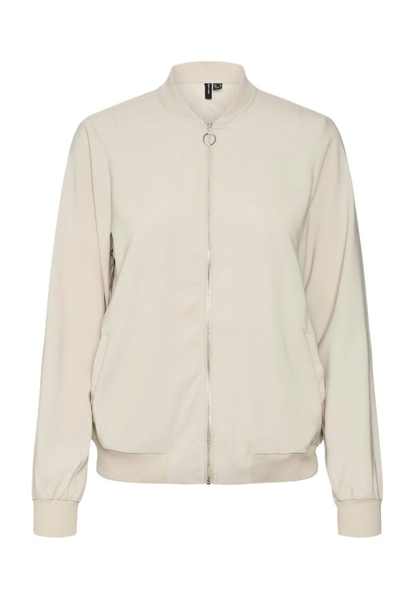 Klassische beige Bomberjacke