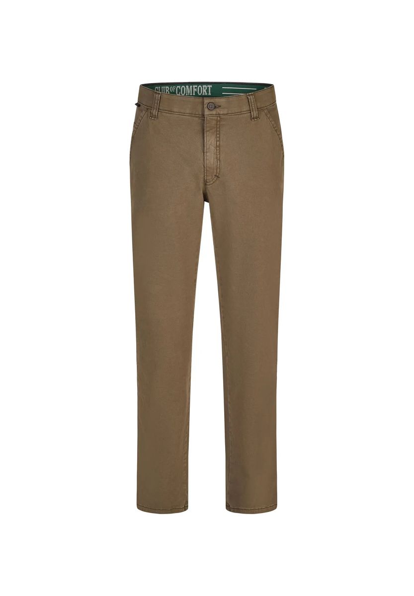 Schlanke Flat-Front Chino-Hose