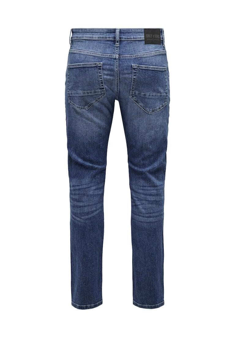 Schmal geschnittene Jeans mit mittlerer Waschung