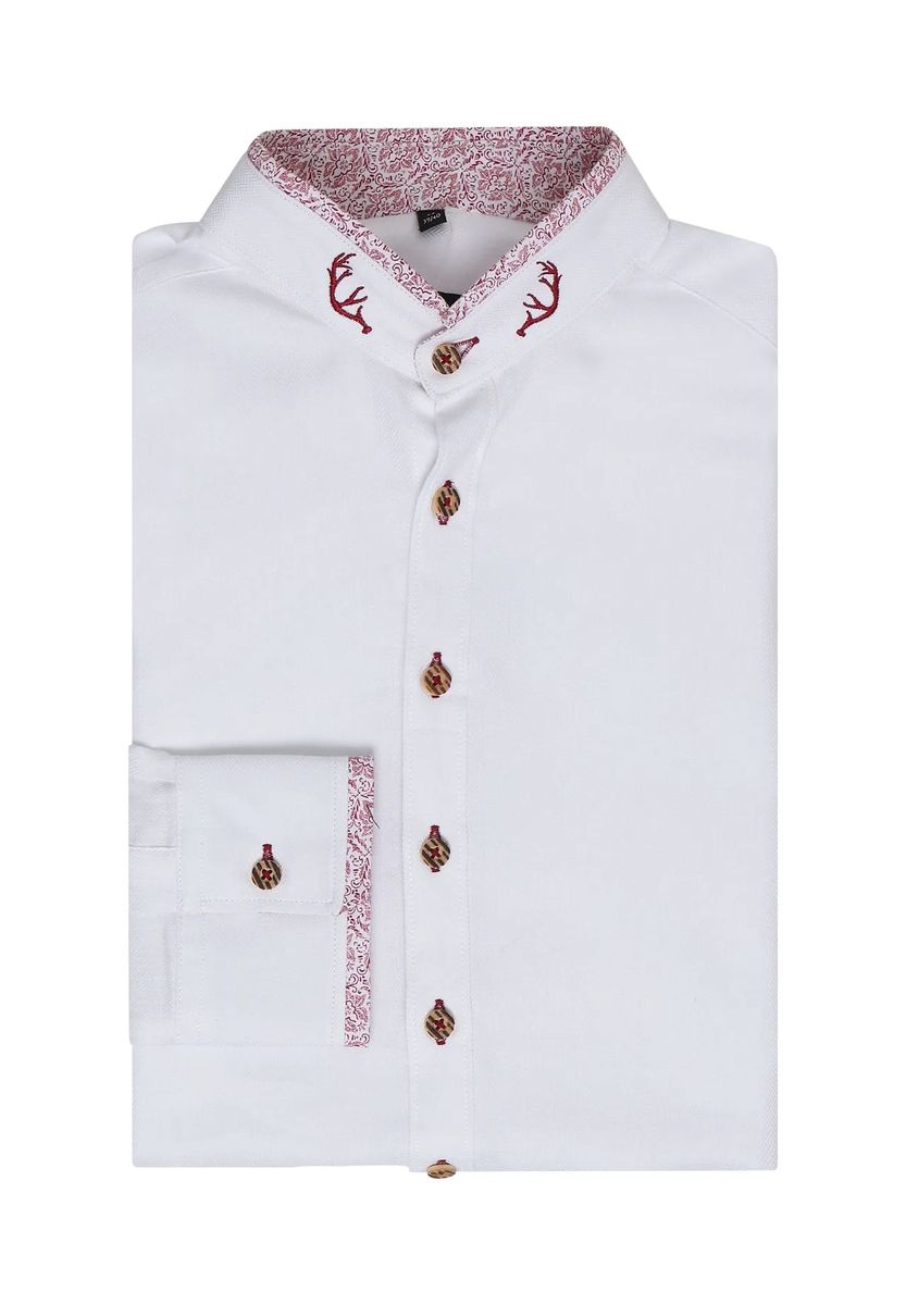 Trachtenhemd Slim Fit mit Stehkragen