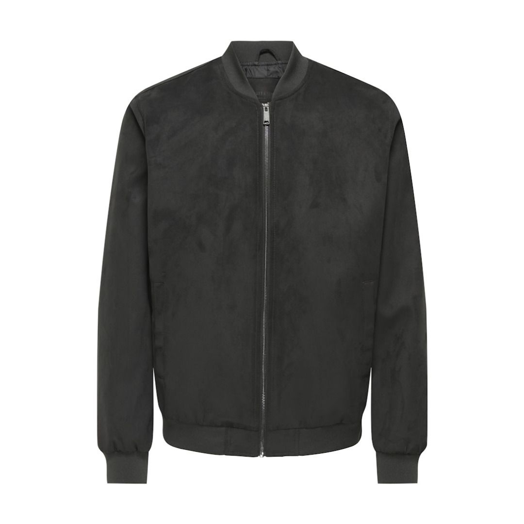 Bomberjacke aus Wildlederimitat