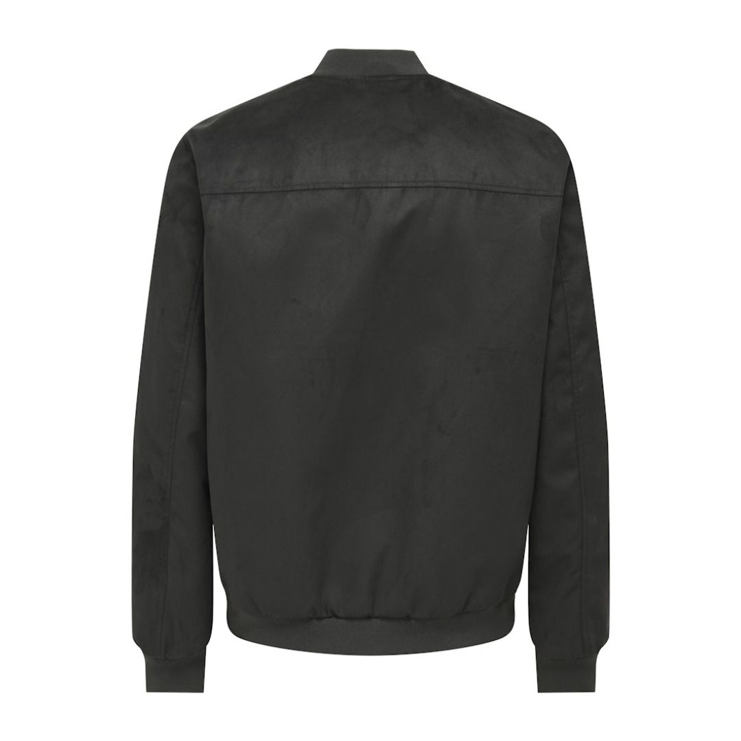 Bomberjacke aus Wildlederimitat