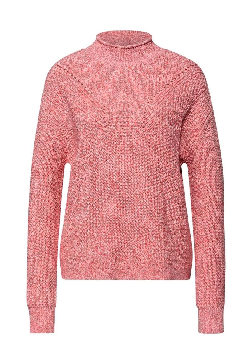 Strukturierter Baumwoll-Mouline-Pullover