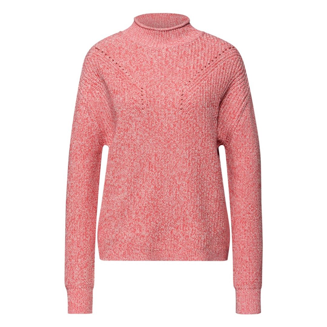 Strukturierter Baumwoll-Mouline-Pullover