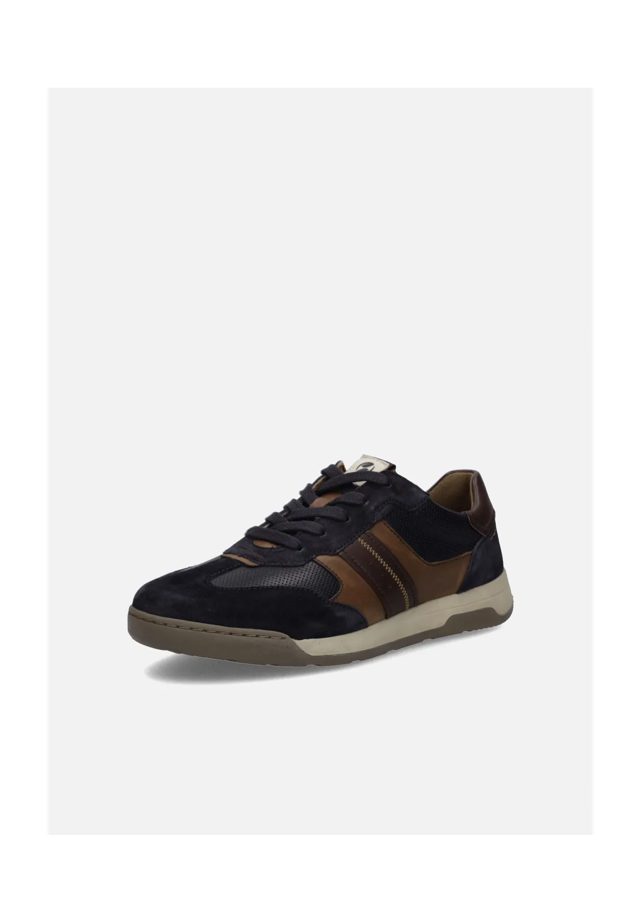 Sportliche Leder- und Veloursleder-Sneakers