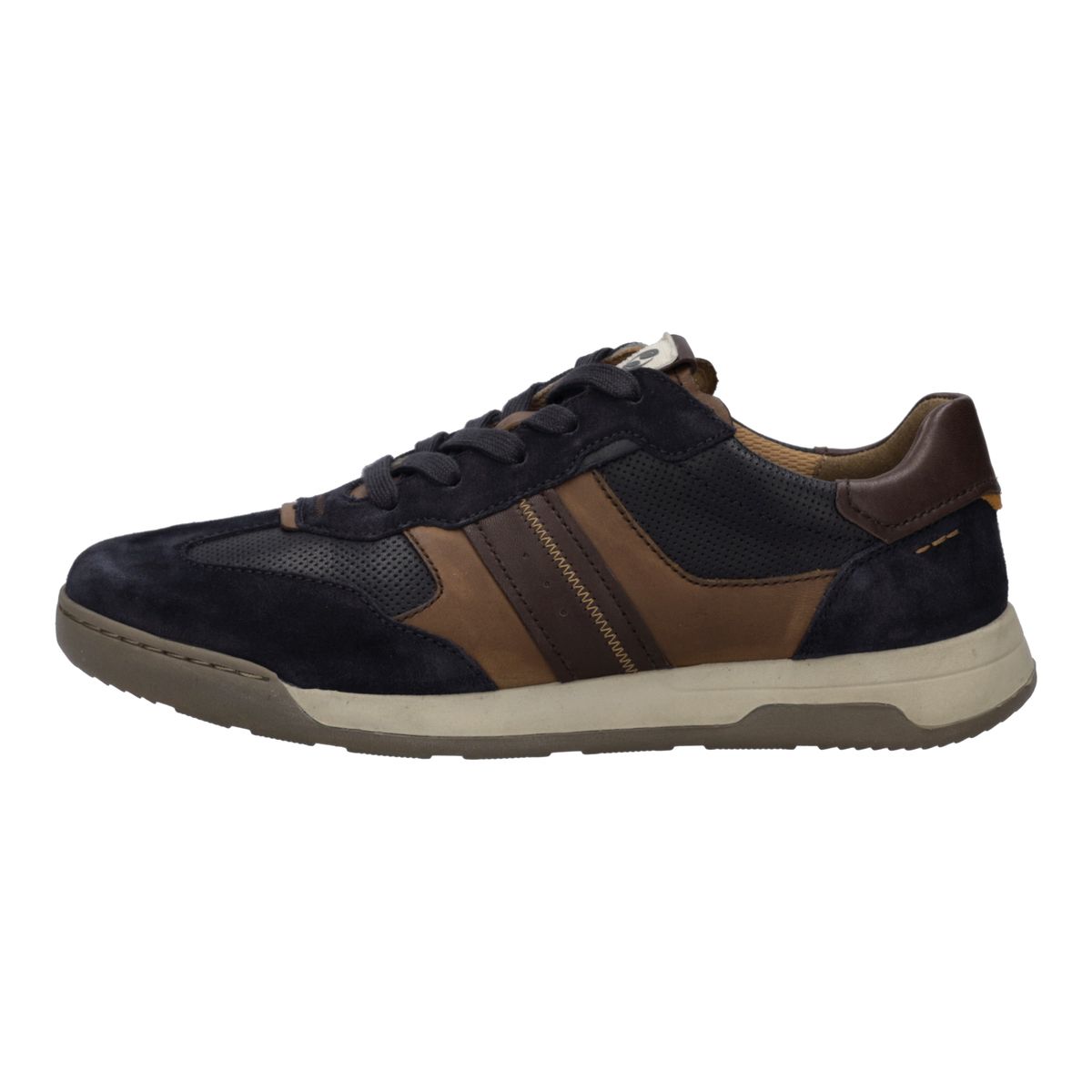 Sportliche Leder- und Veloursleder-Sneakers
