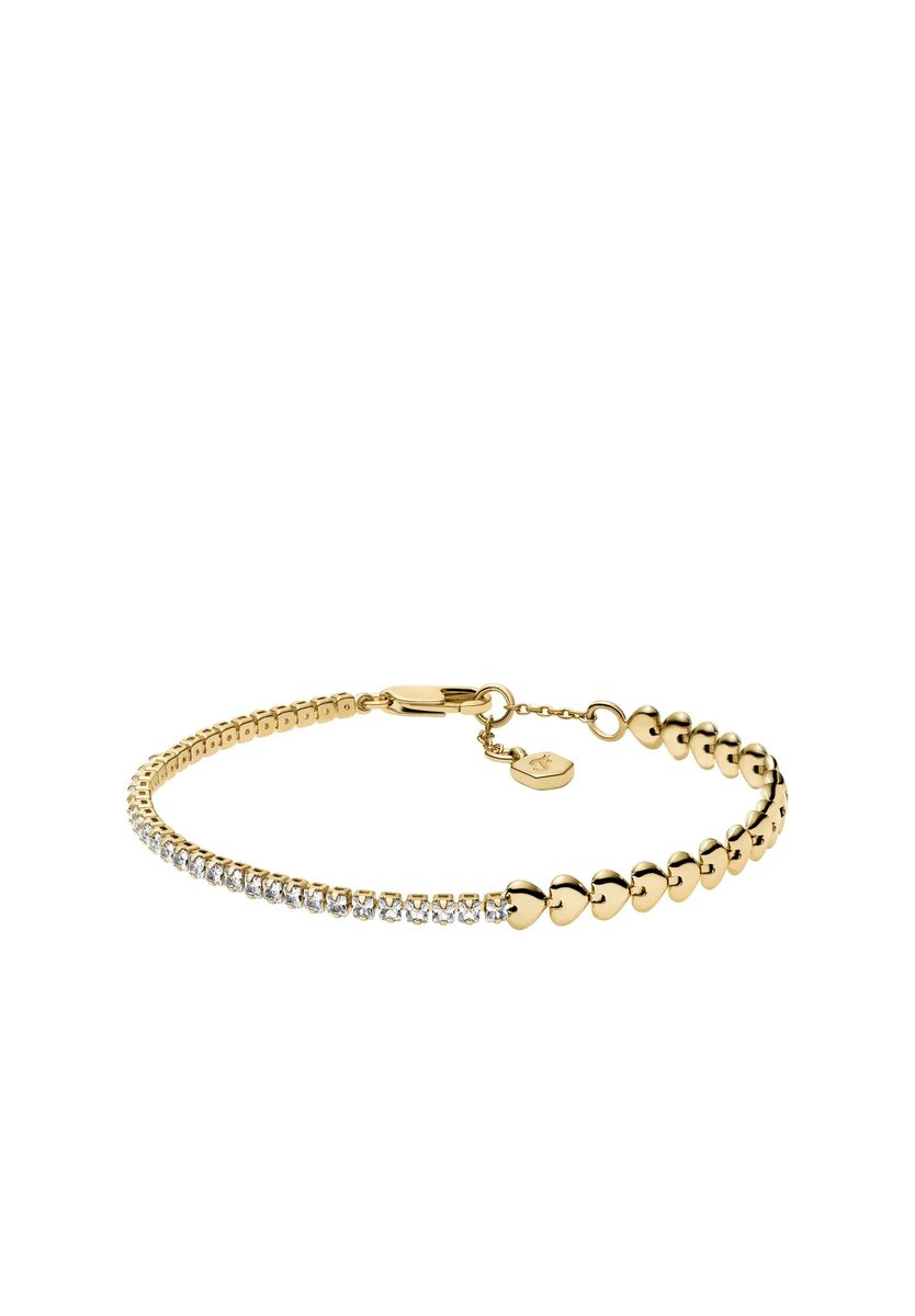 Herz- und Pavé-Tennisarmband