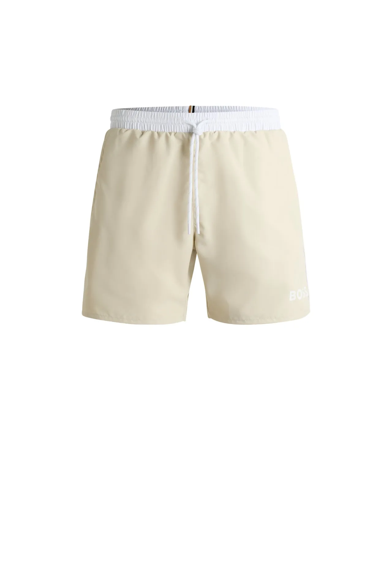Schnelltrocknende Badeshorts mit Kontrastbund