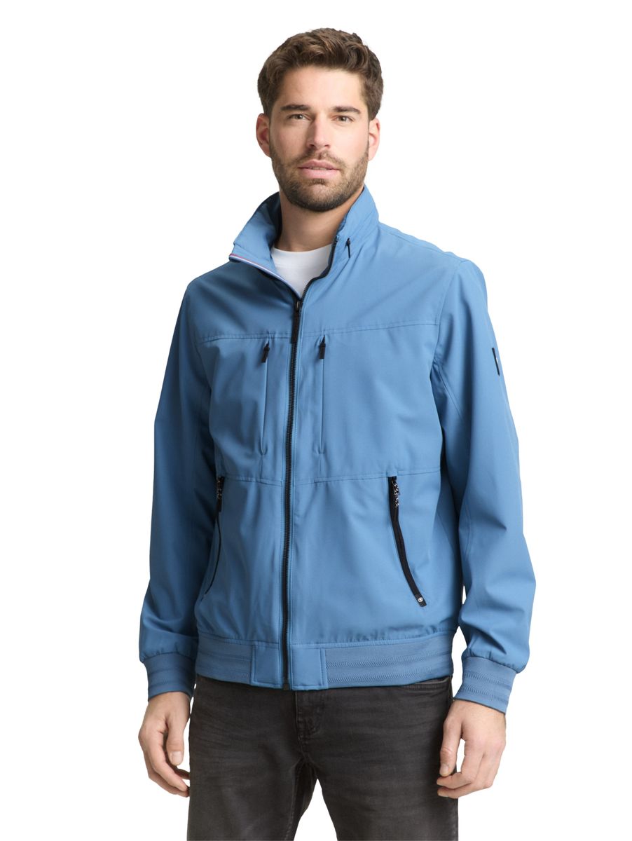 Wasserabweisender Blouson mit versteckter Kapuze