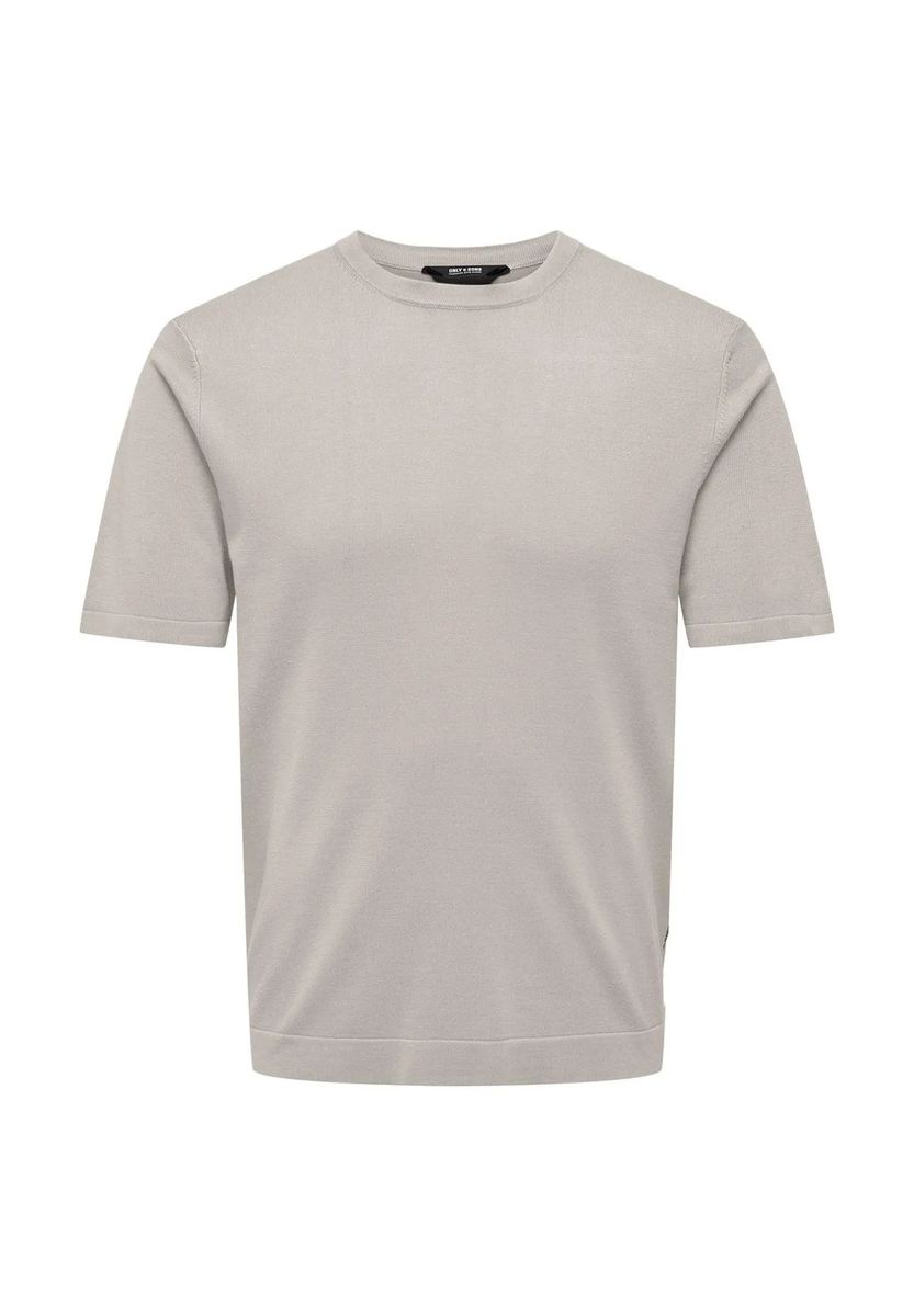 Strukturiertes Kurzarm-Strickshirt