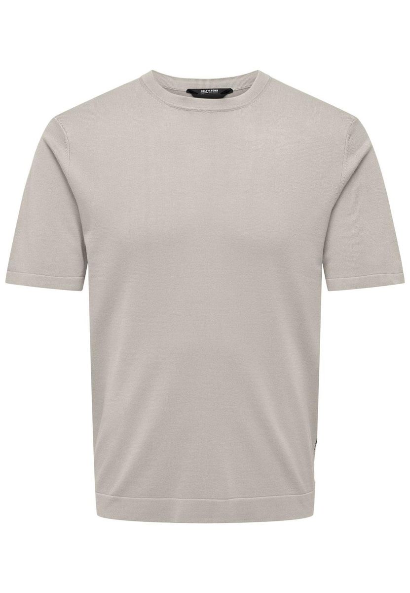 Strukturiertes Kurzarm-Strickshirt