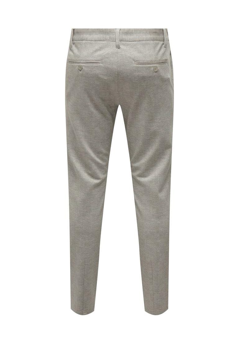 Schmal geschnittene Chinos mit Karomuster