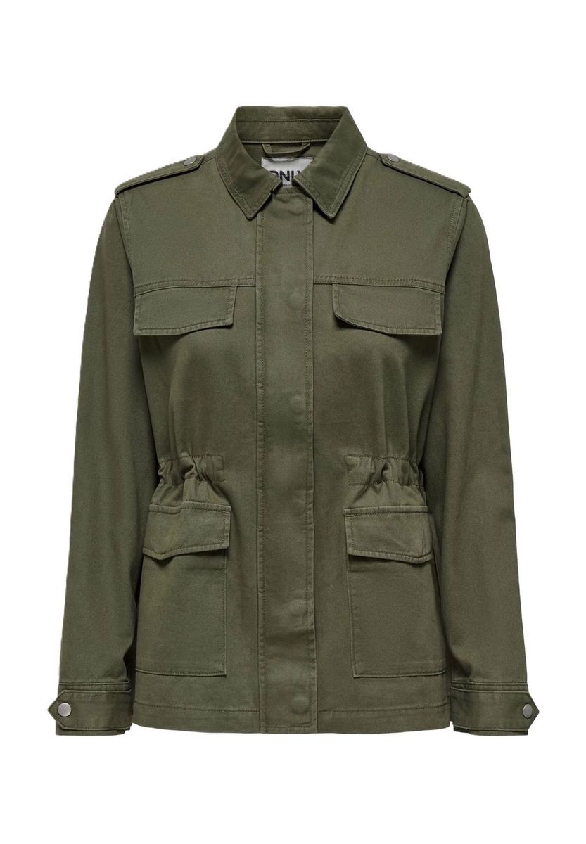 Olivgrüne Militärjacke mit Taschen