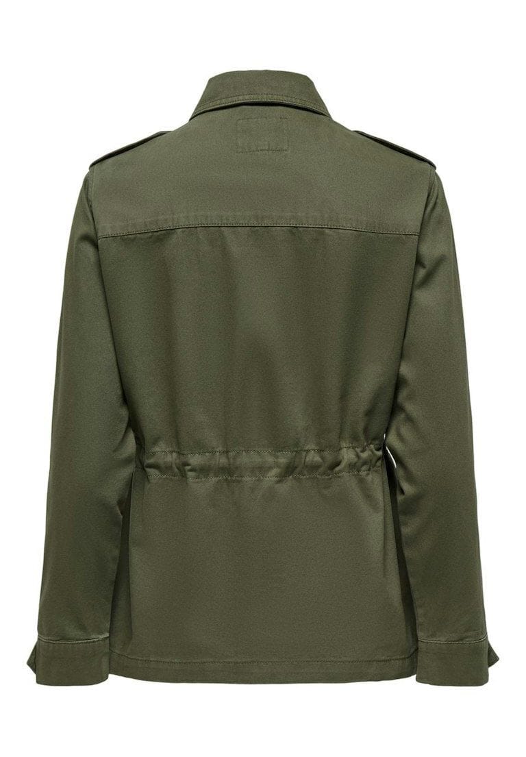 Olivgrüne Militärjacke mit Taschen