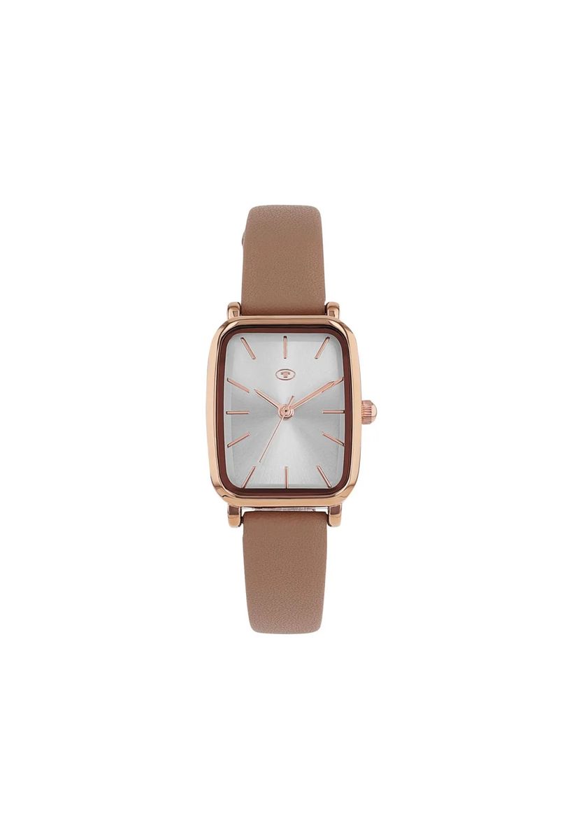 Elegante rechteckige Armbanduhr mit Sonnenschliff