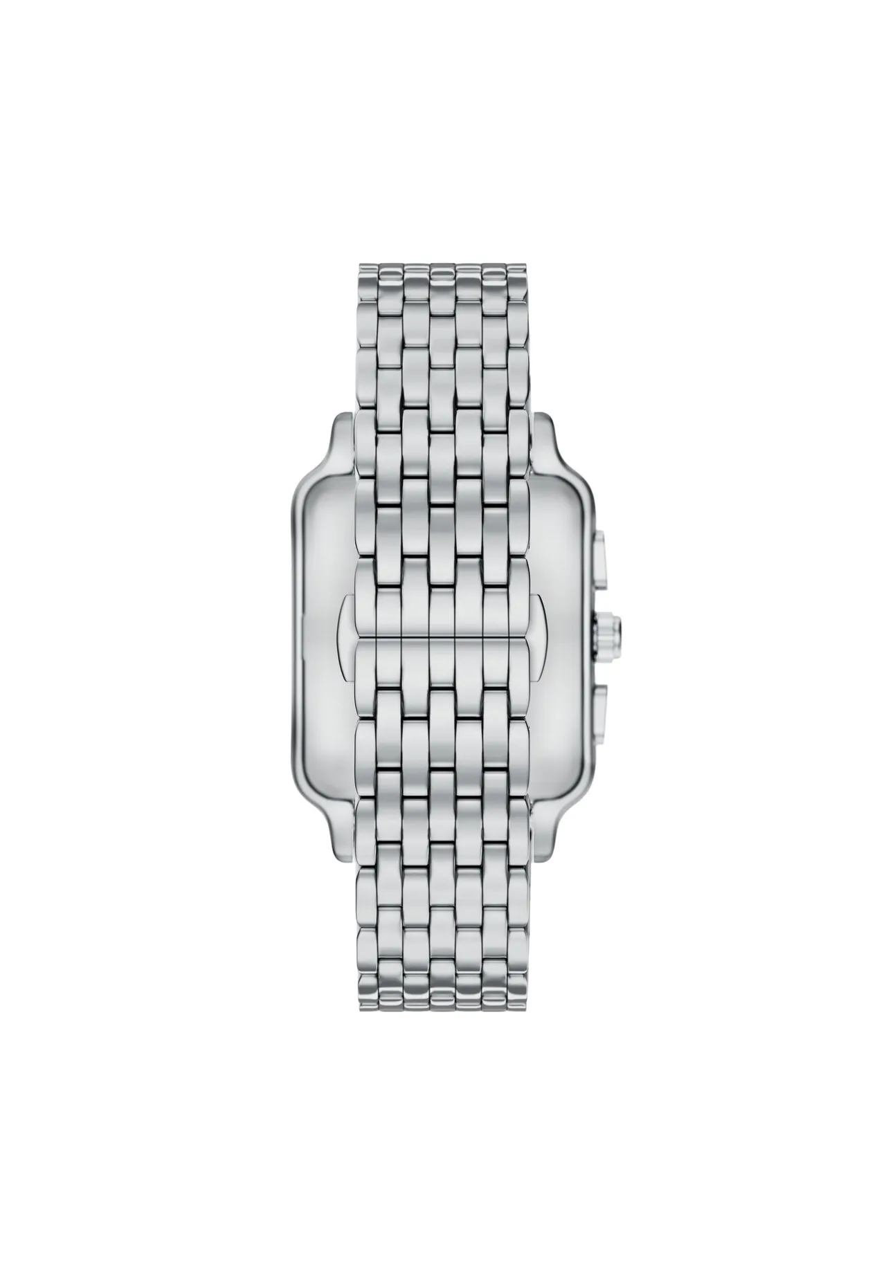 Eleganter Rechteckiger Stahl-Chronograph
