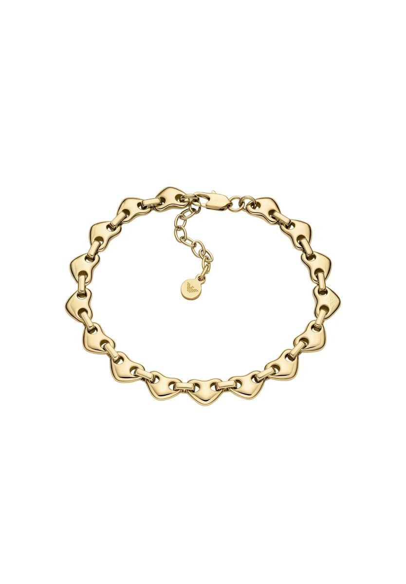 Gliederketten-Armband mit Herz-Gliedern