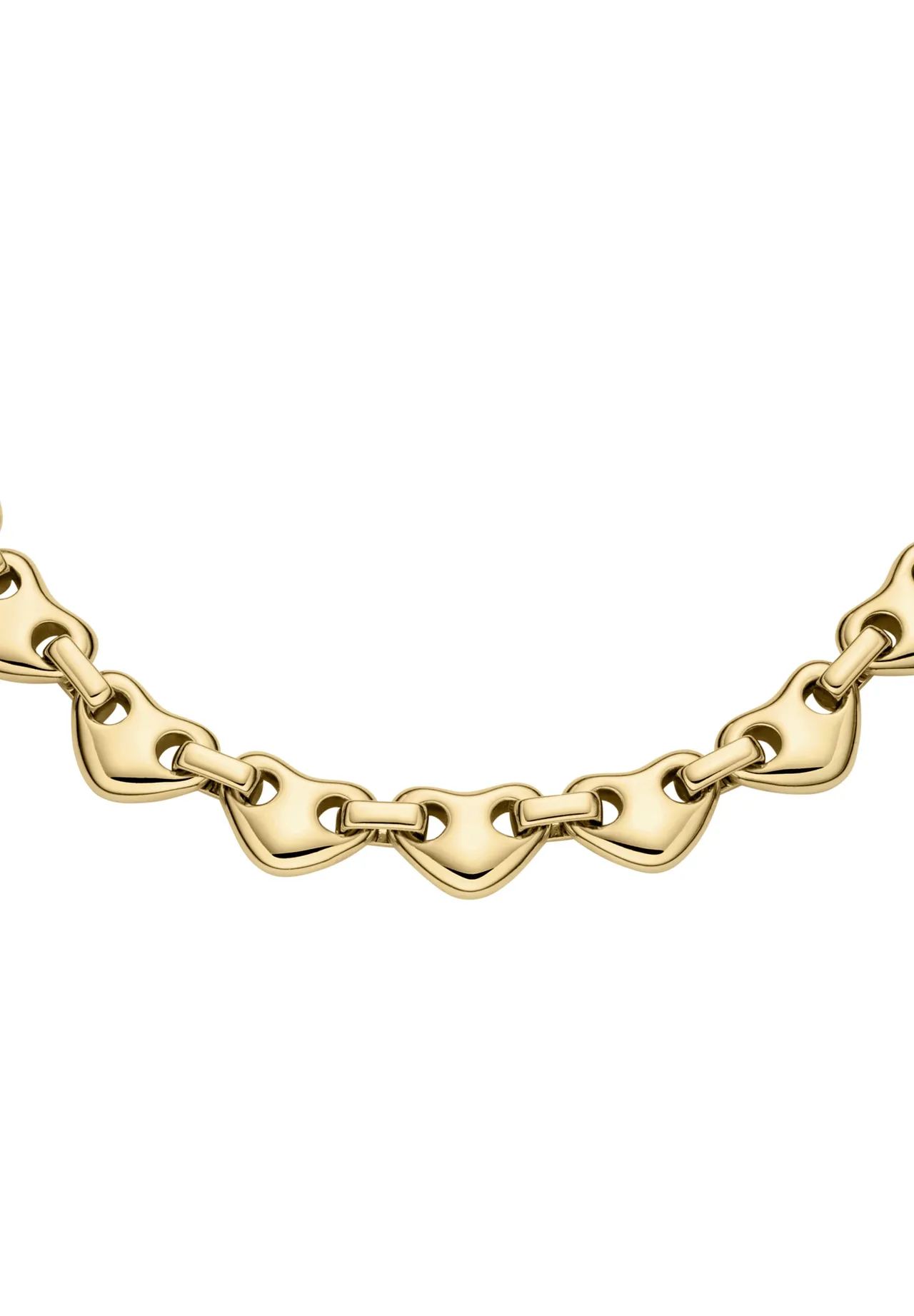 Gliederketten-Armband mit Herz-Gliedern