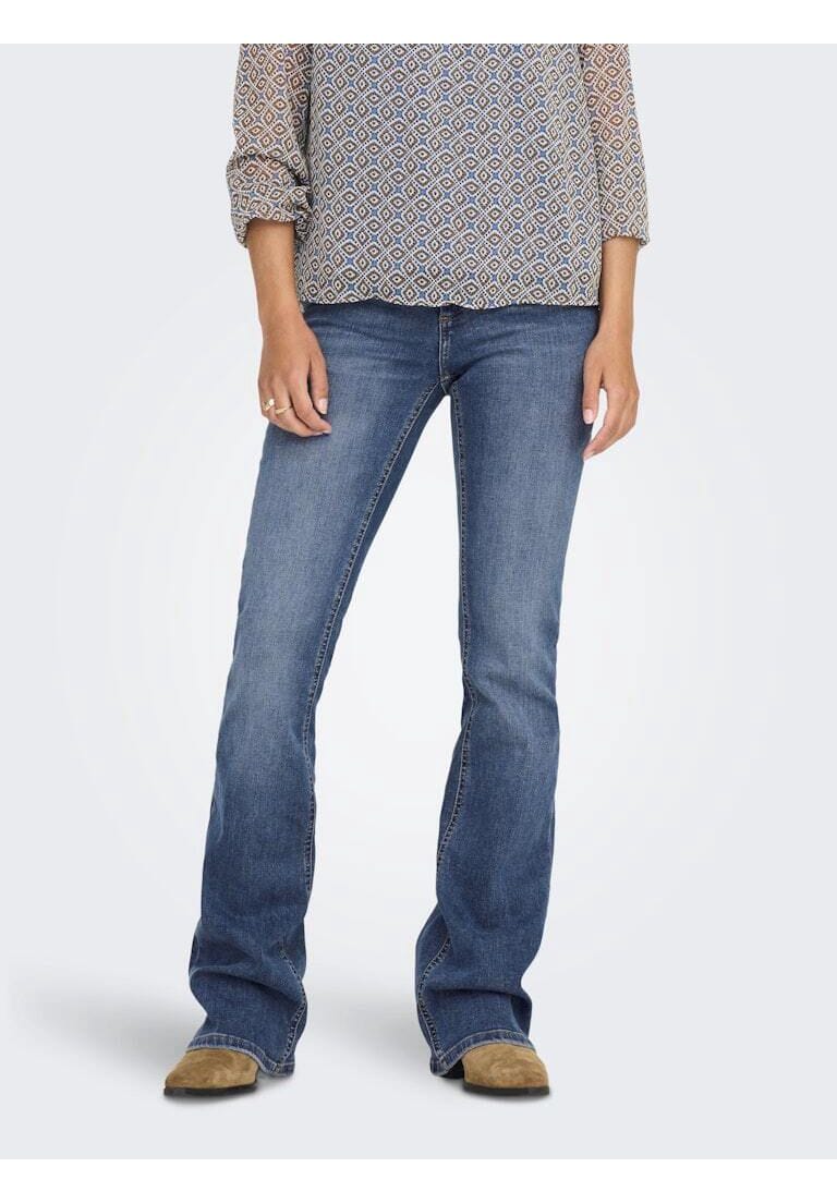 Schlaghose mit mittelhoher Taille