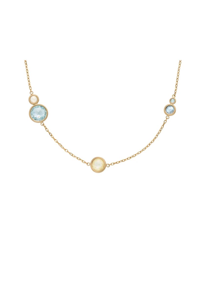 Elegante Halskette mit Sea-Glass-Elementen