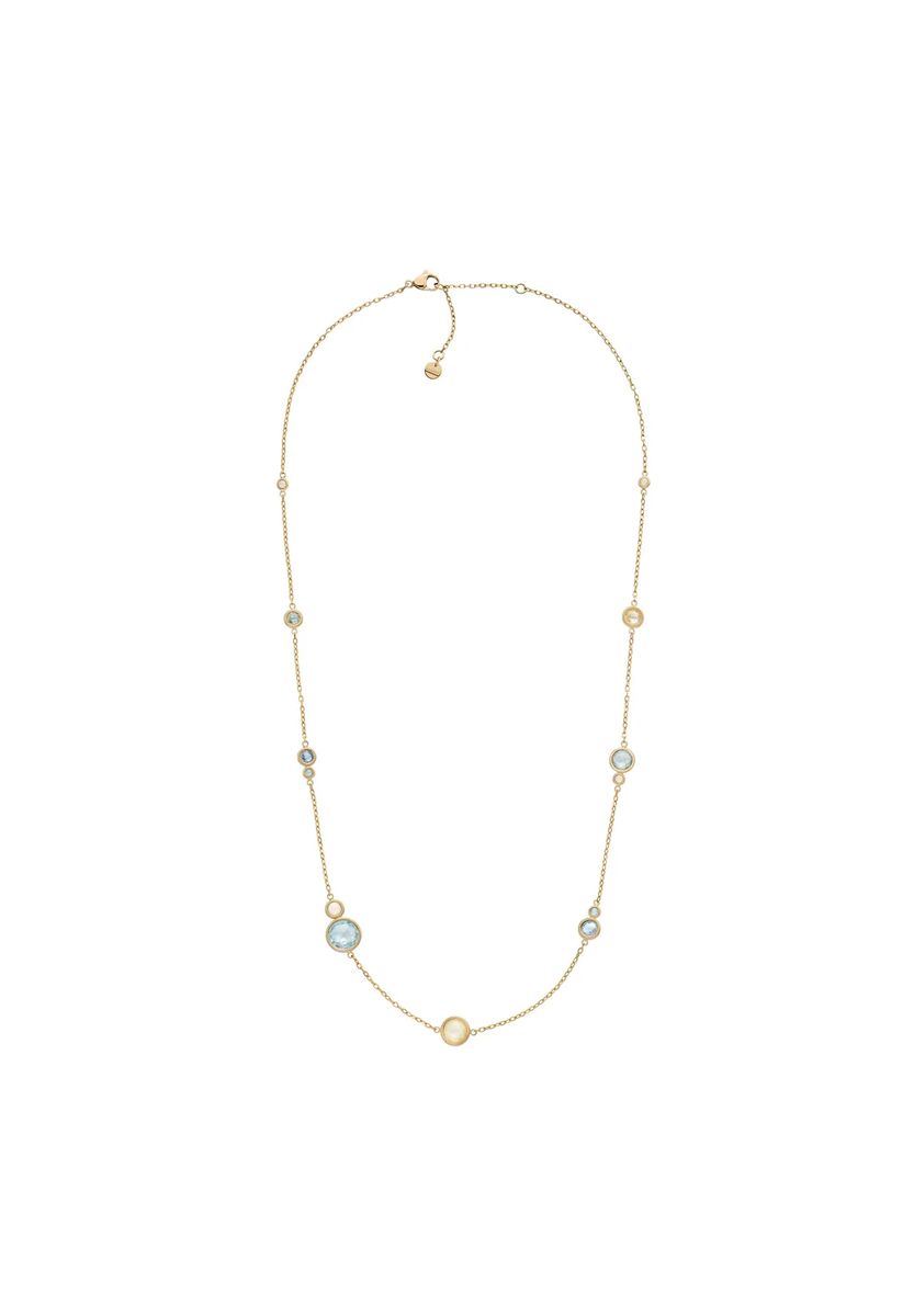 Elegante Halskette mit Sea-Glass-Elementen