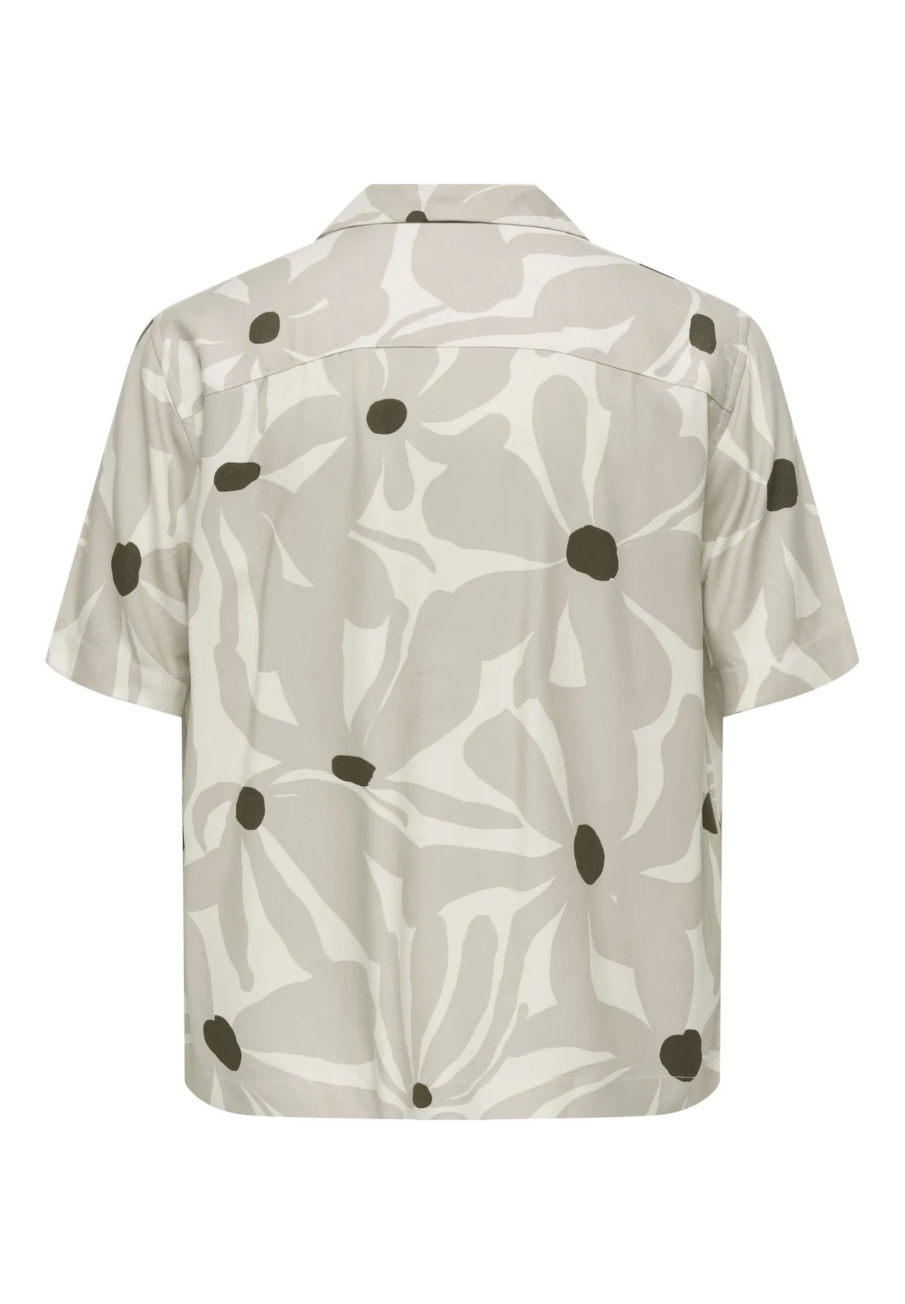 Kurzarmhemd mit abstraktem Blumenmuster