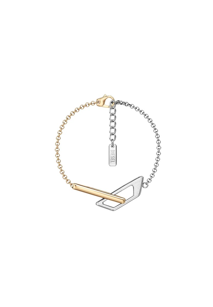 Gliederkettenarmband mit geometrischem Logo