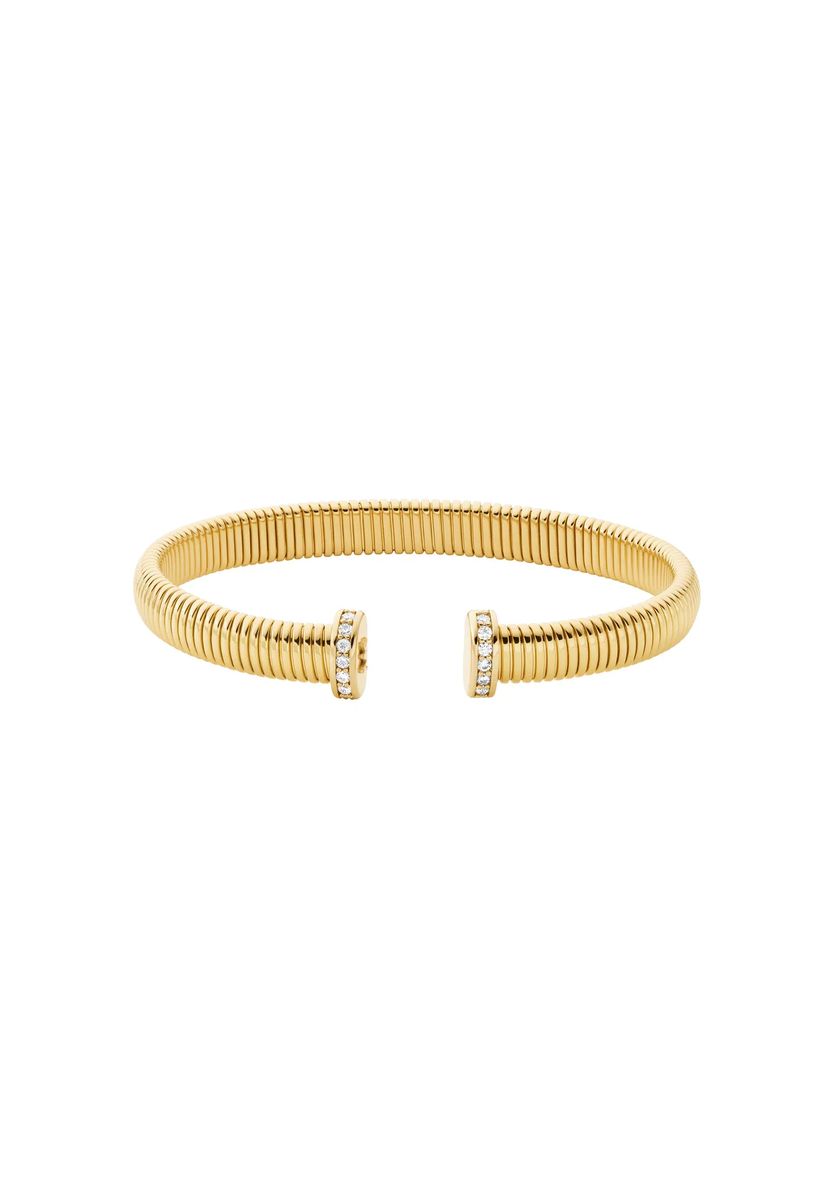 Skulpturales Geripptes Flexibles Cuff-Armband