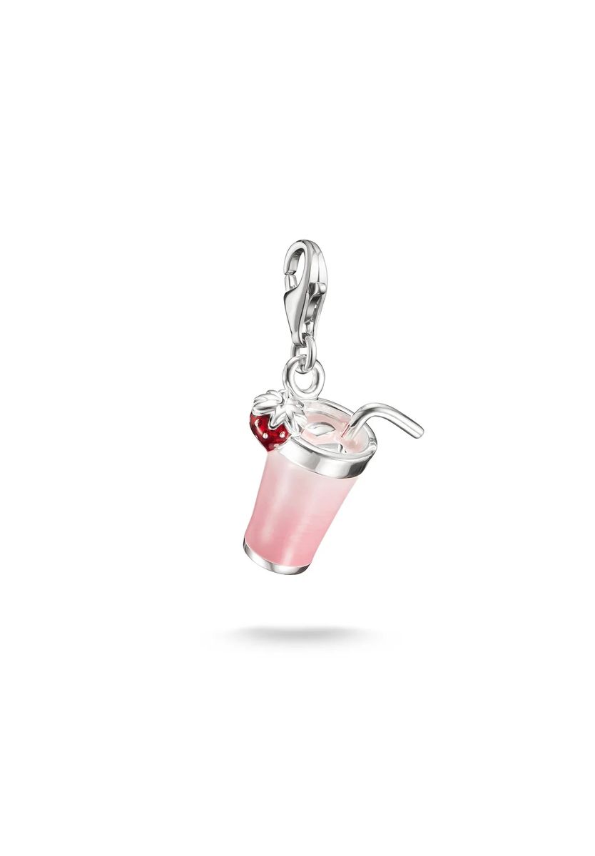 Pink Matcha Eistee Charm-Anhänger