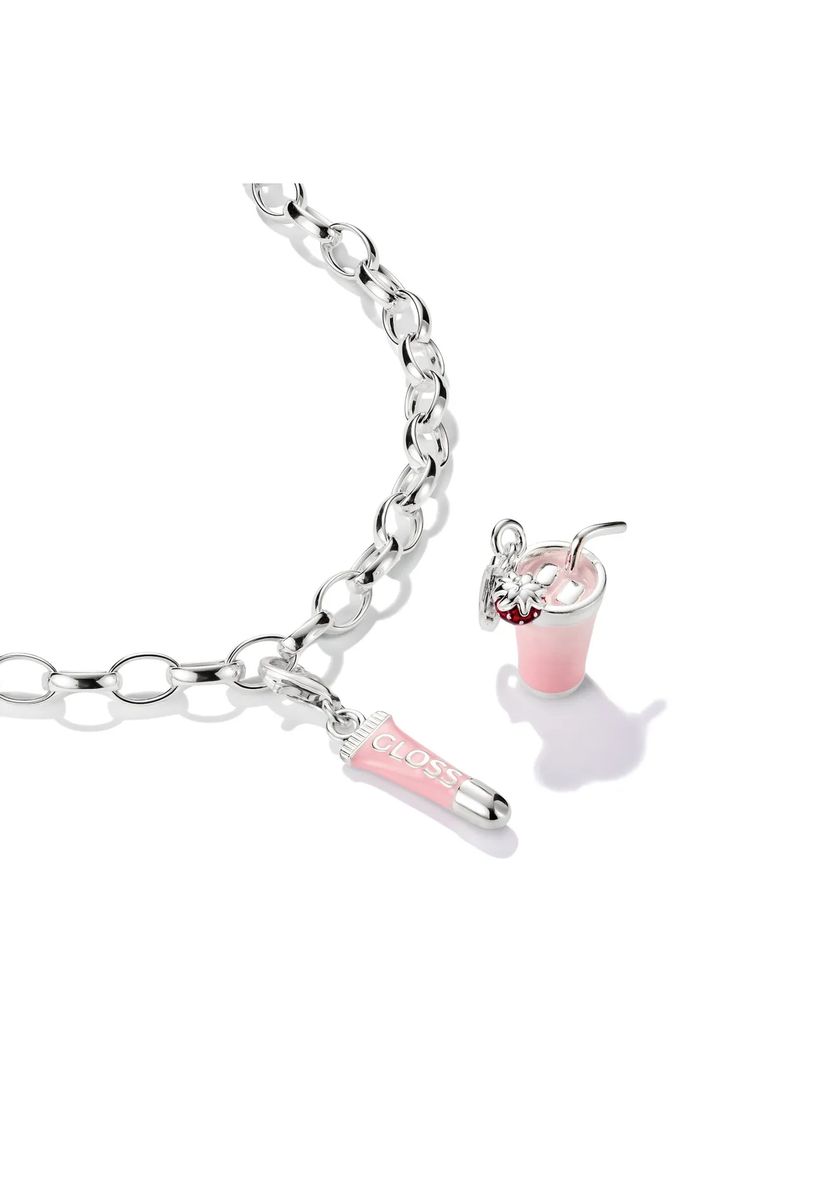 Pink Matcha Eistee Charm-Anhänger