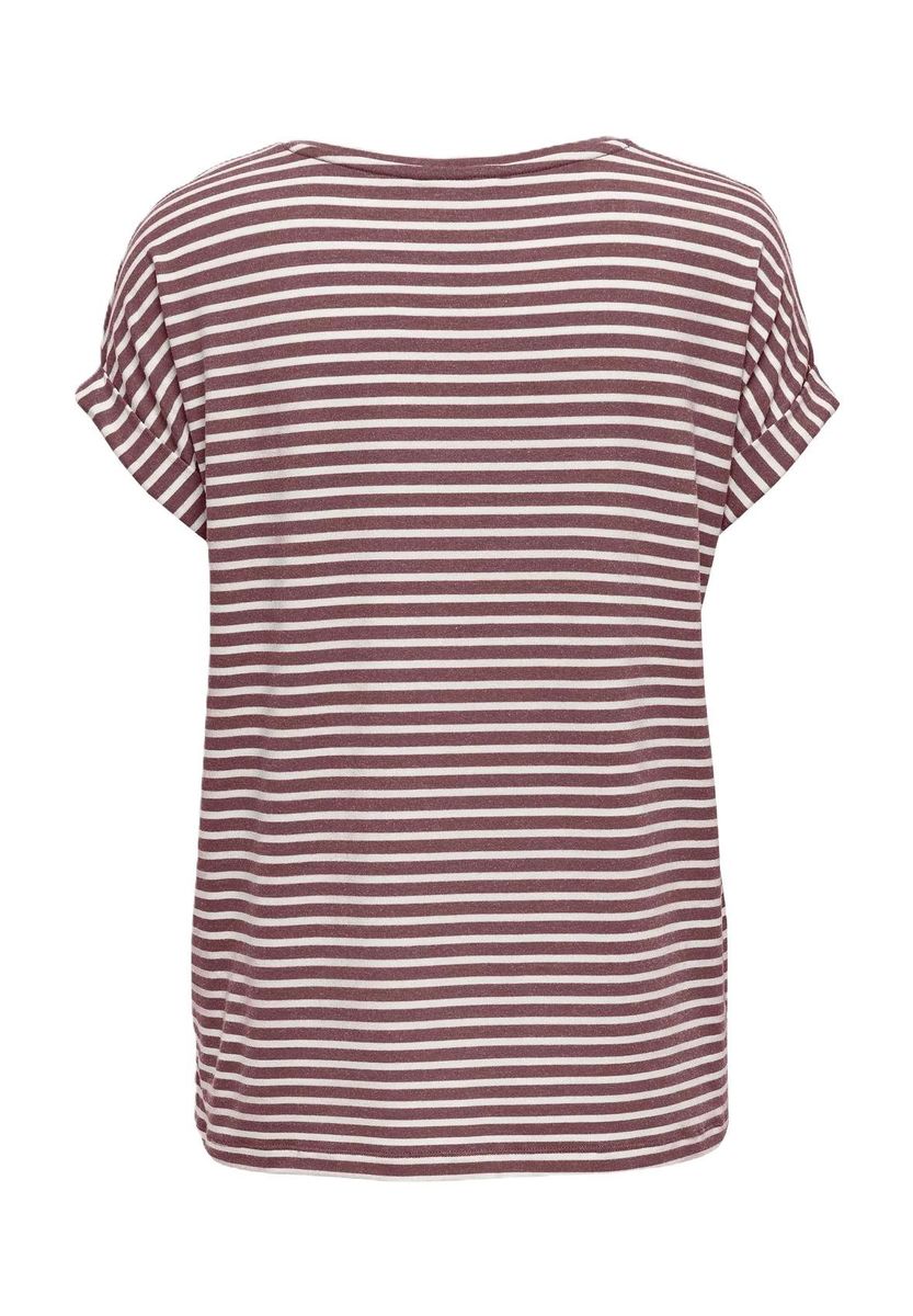 ONLY® T-Shirt, Streifen-Design, für Damen, rot, XL
