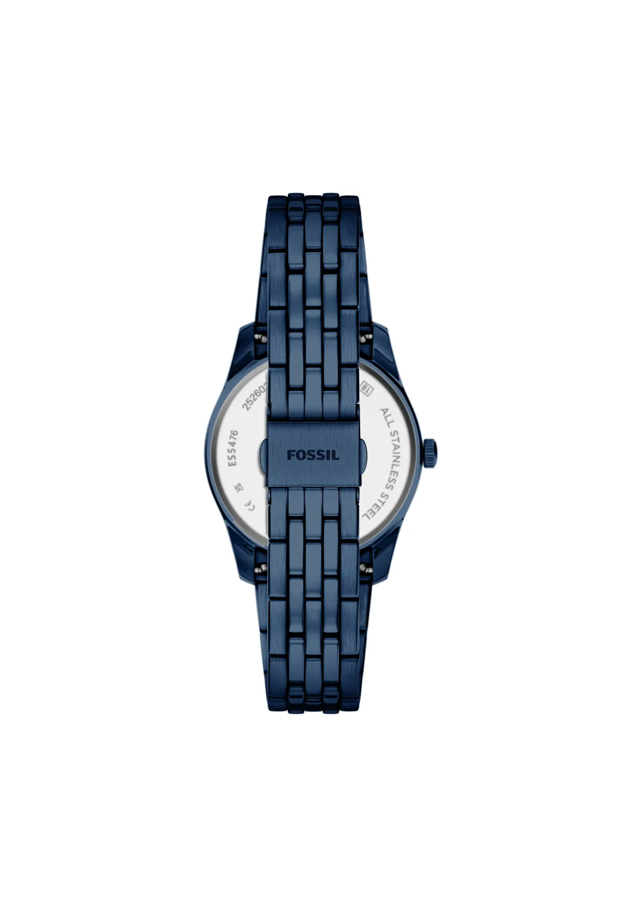 Elegante Navy-Uhr mit Kristall-Indizes