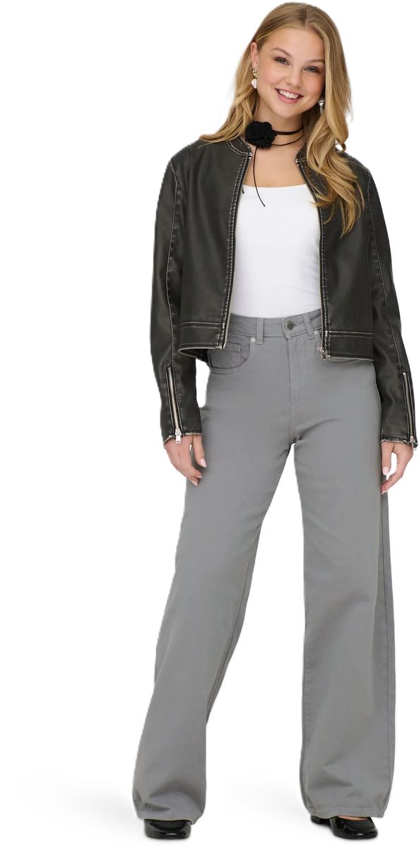 Moderne Bikerjacke aus Kunstleder