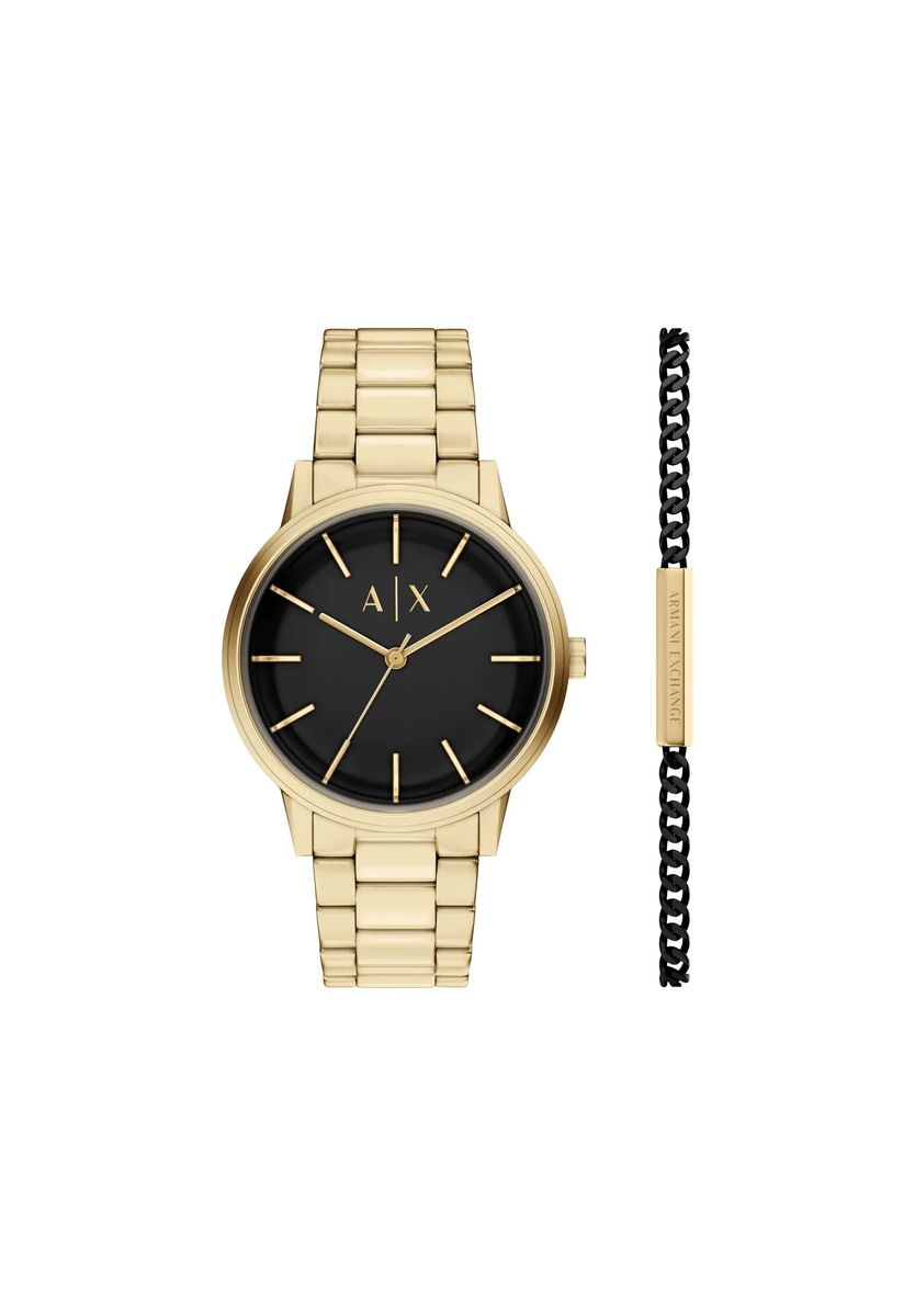 Minimalistische Dreizeiger-Uhr mit Armband