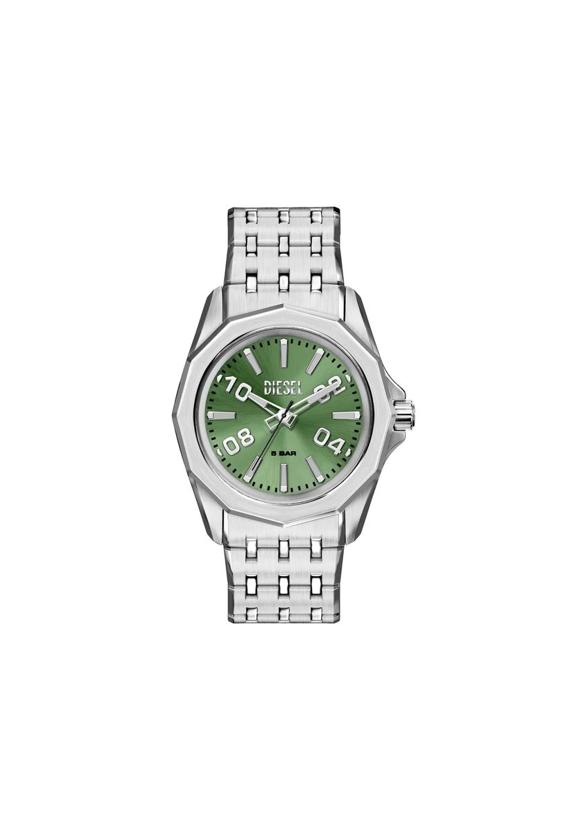 Stinger Edelstahl-Armbanduhr mit drei Zeigern