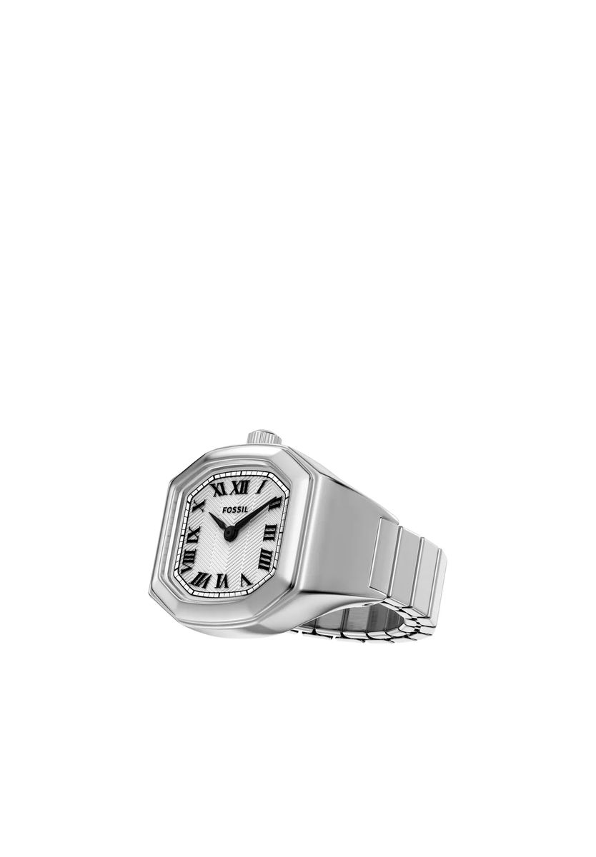 Oktogonale Ring-Uhr mit römischen Ziffern