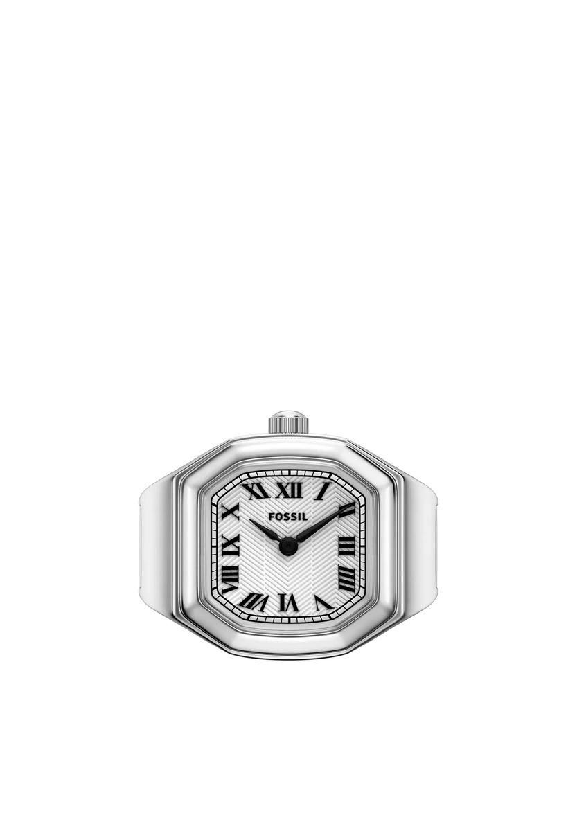 Oktogonale Ring-Uhr mit römischen Ziffern