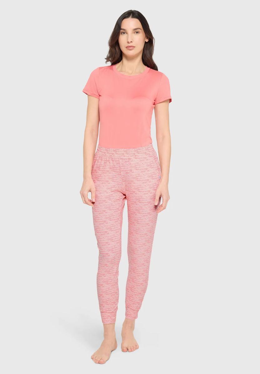 Atmungsaktive gestreifte Loungewear-Jogginghose