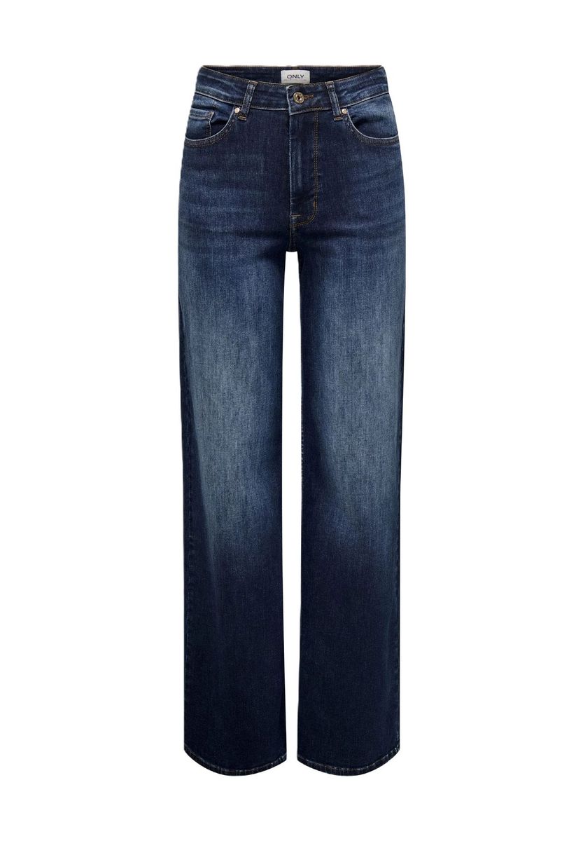 Hochtaillierte Wide-Leg Jeans