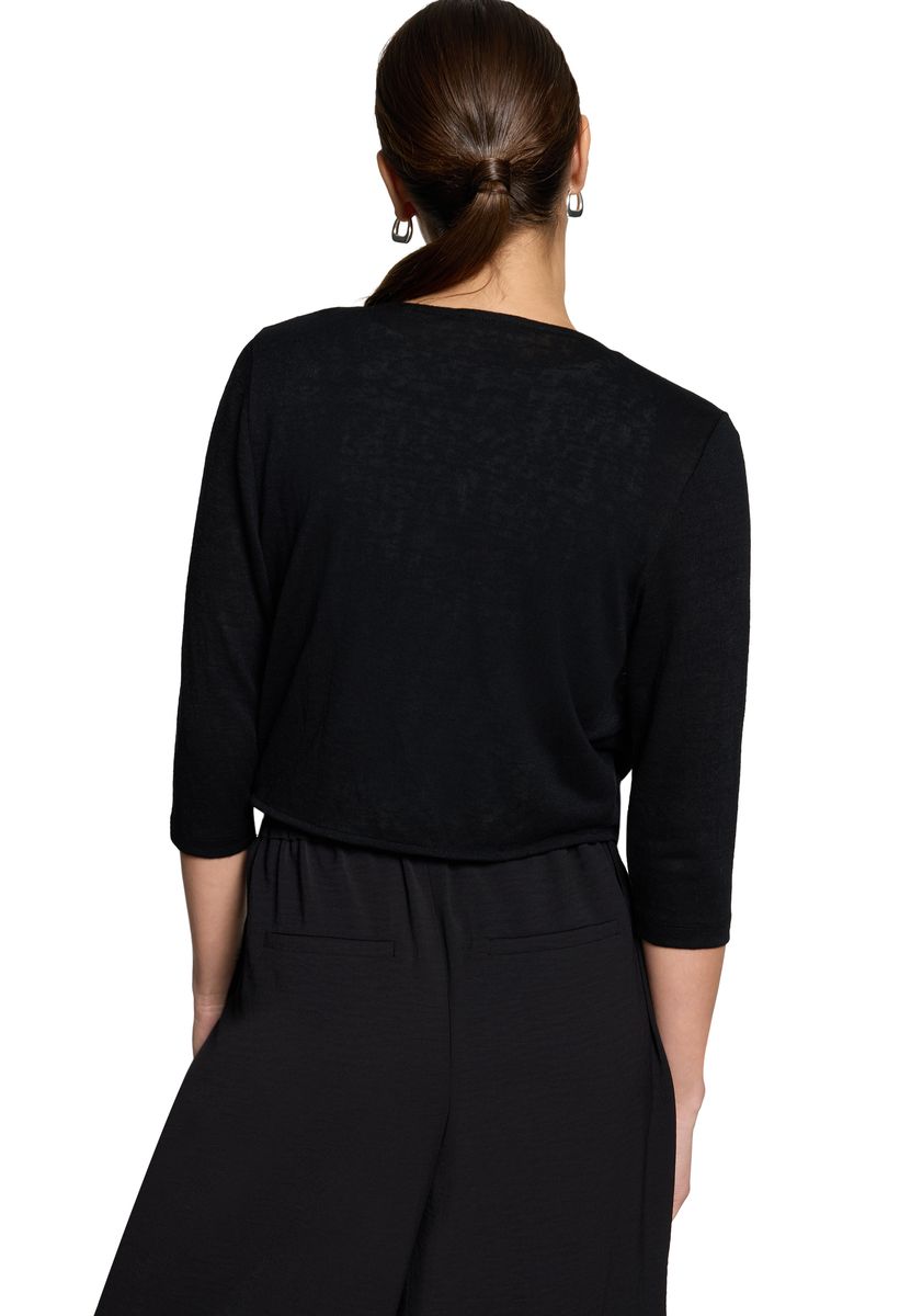 Eleganter Bolero zum Binden mit 3/4-Ärmeln