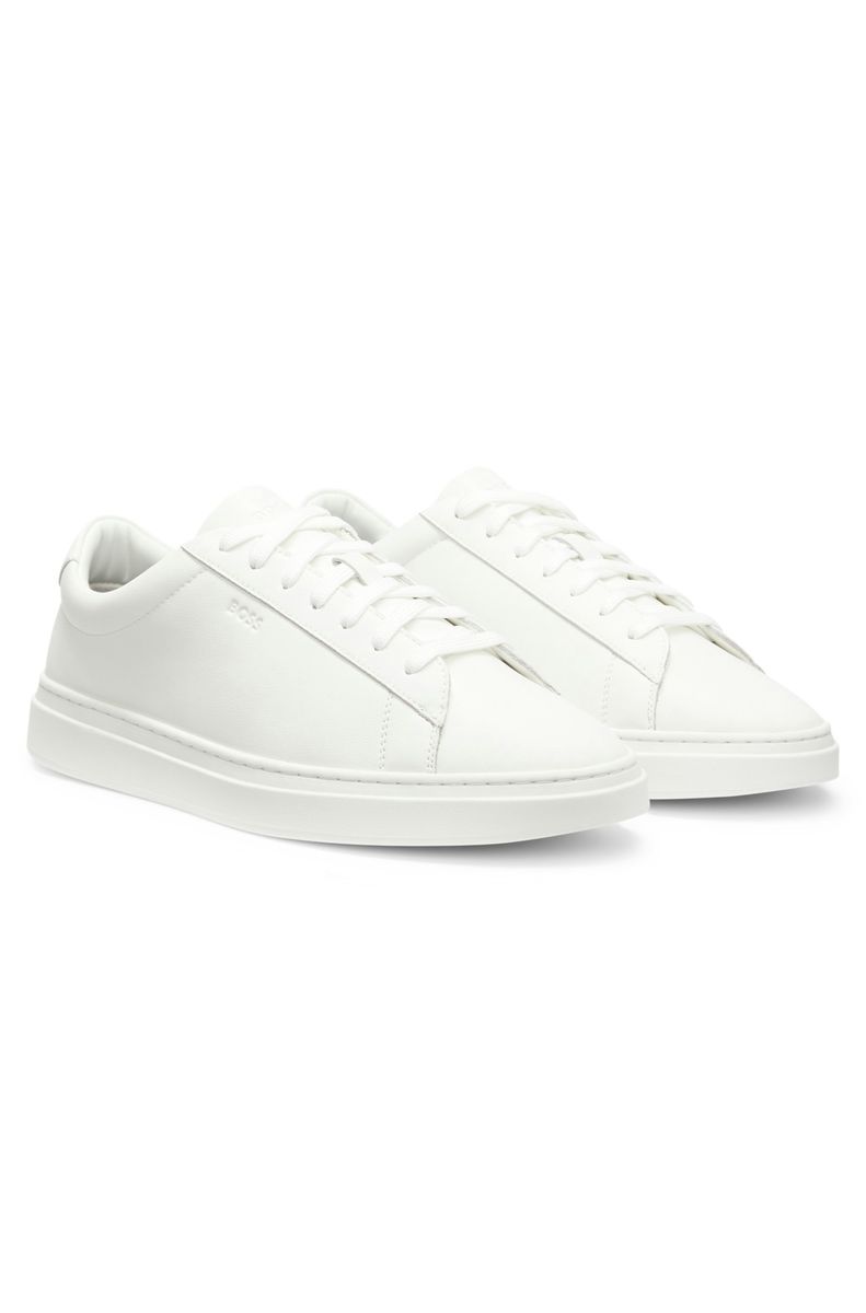 Minimalistische Sneaker aus Narbenleder