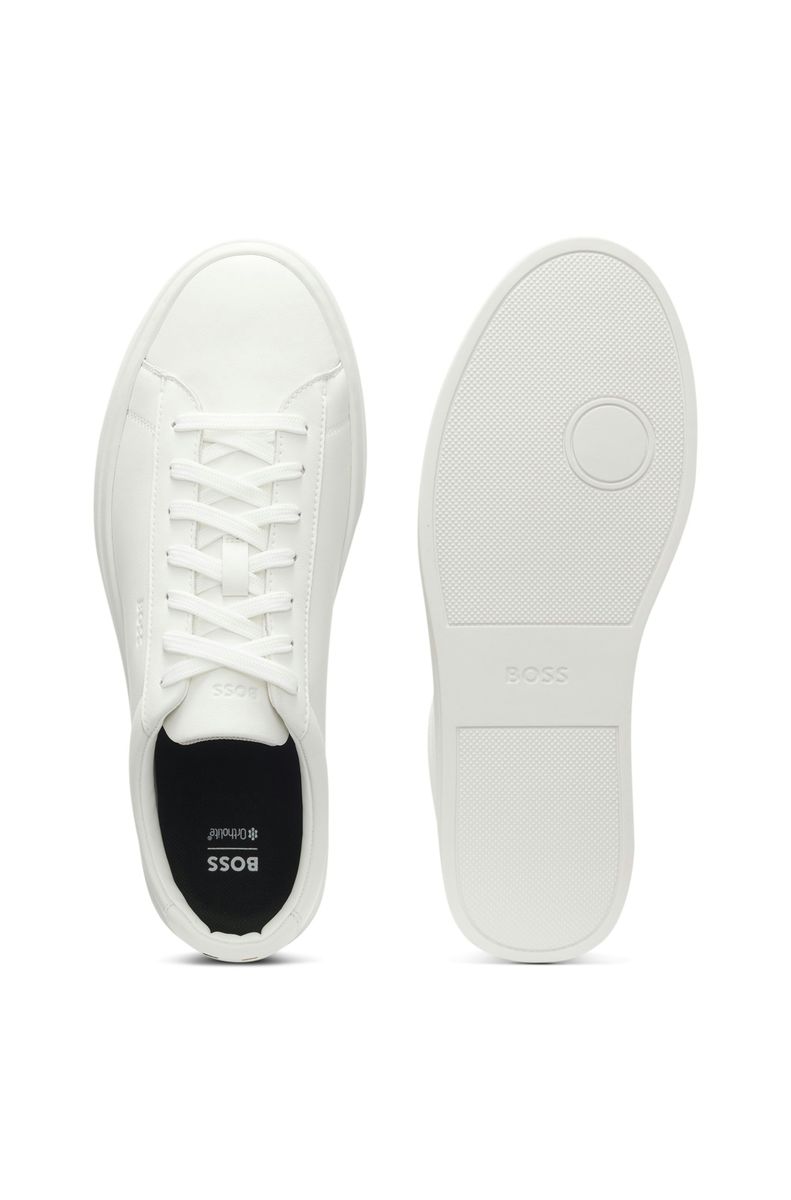 Minimalistische Sneaker aus Narbenleder