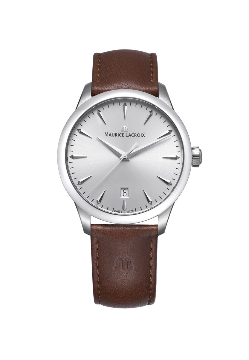Elegante klassische Lederarmband-Uhr