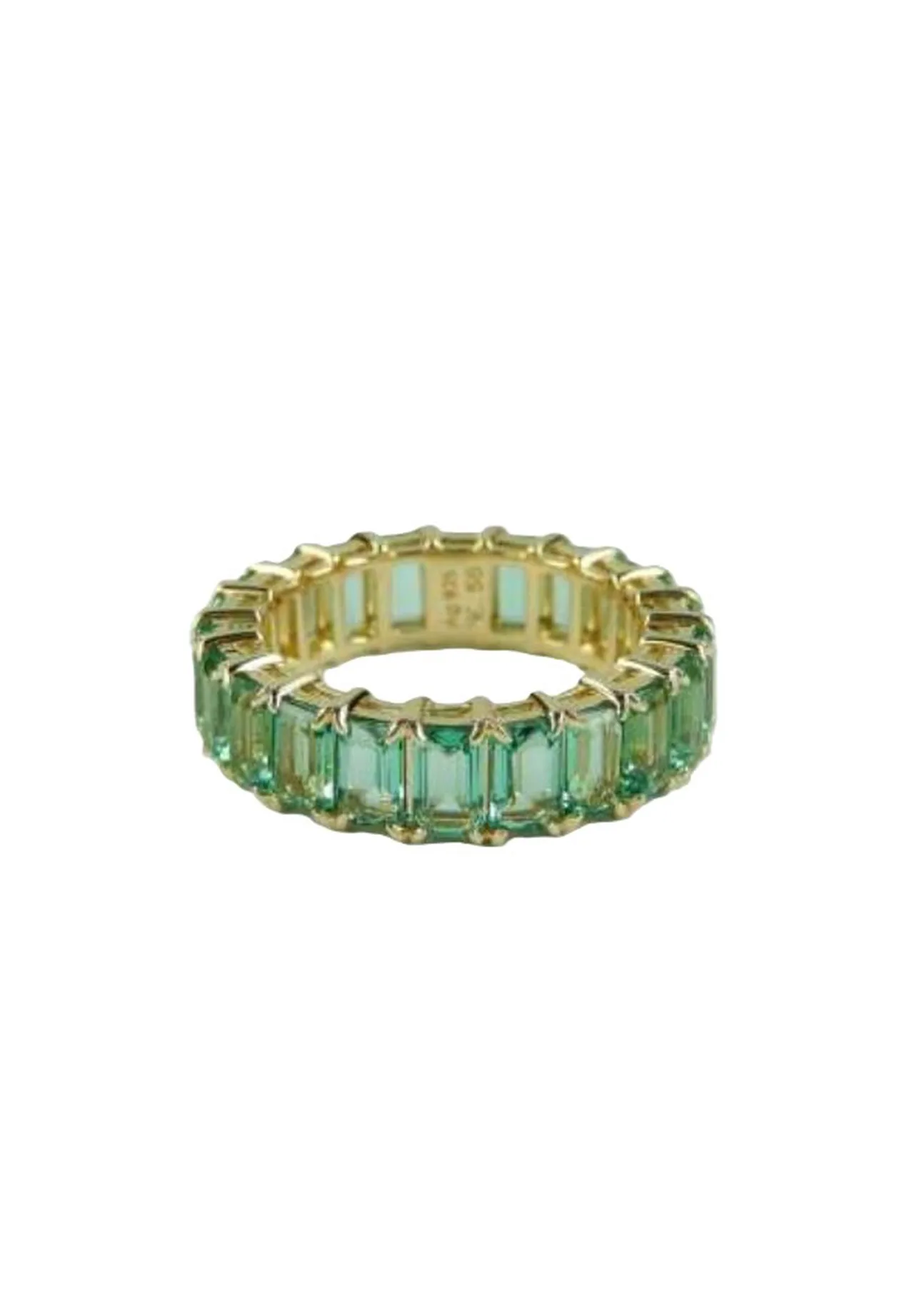Eternity-Ring mit Oktagonschliff-Quarz