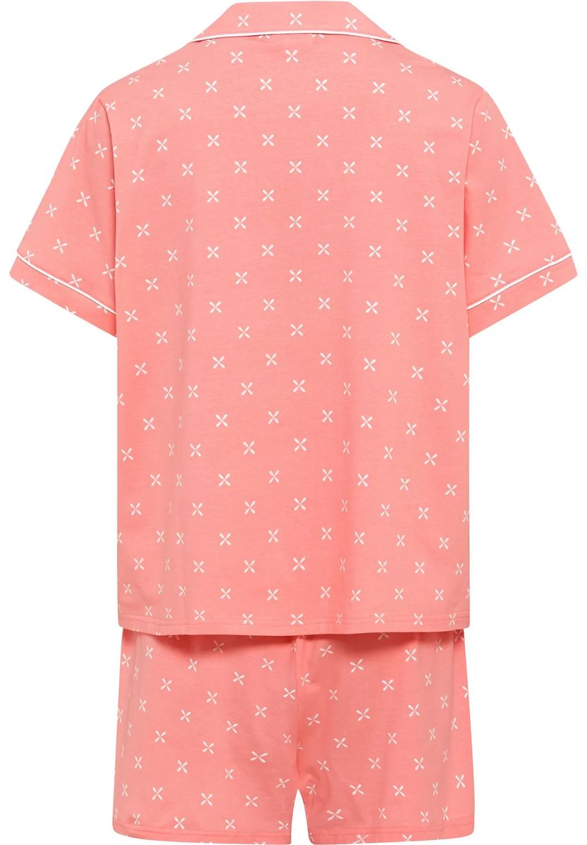 Gemustertes Kurzarm-Pyjama-Set