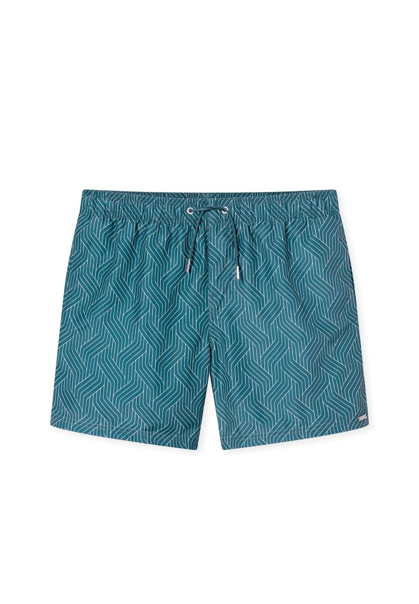 Geometrische schnelltrocknende Badeshorts