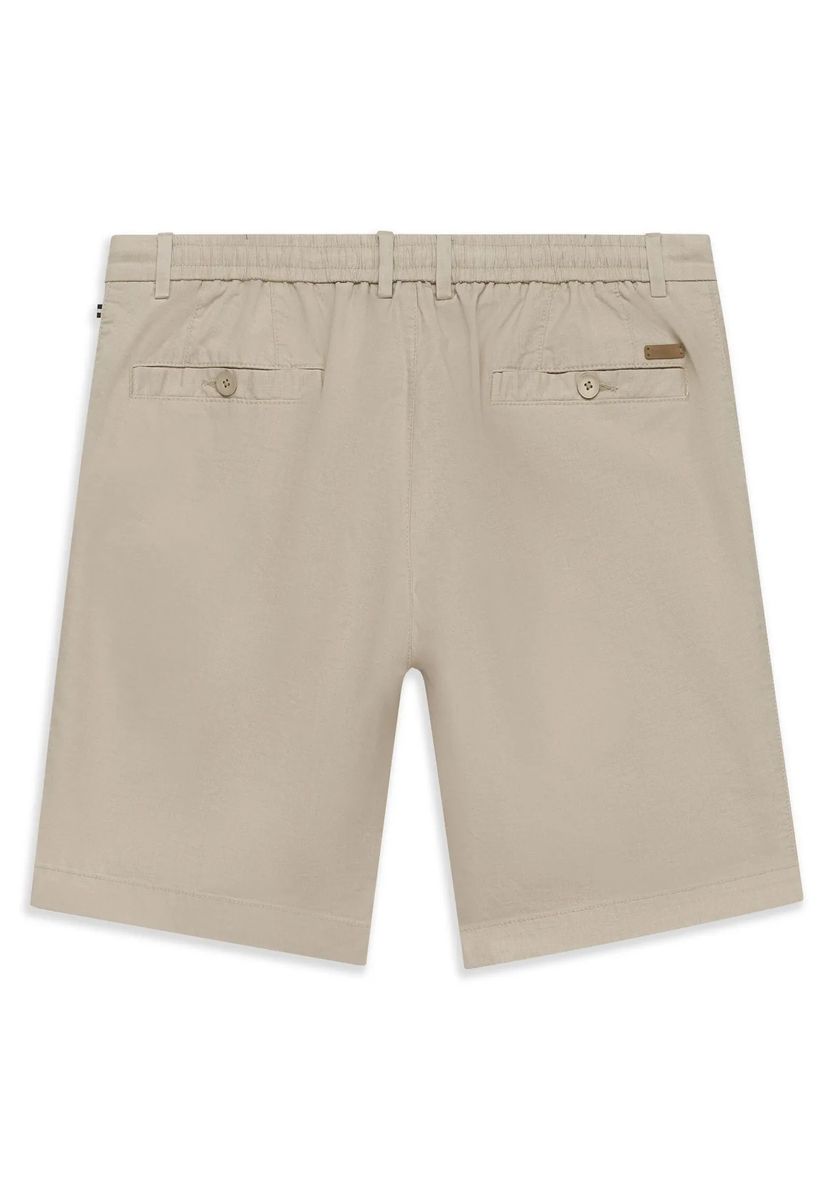 Chino-Bermudas mit Bundfalte