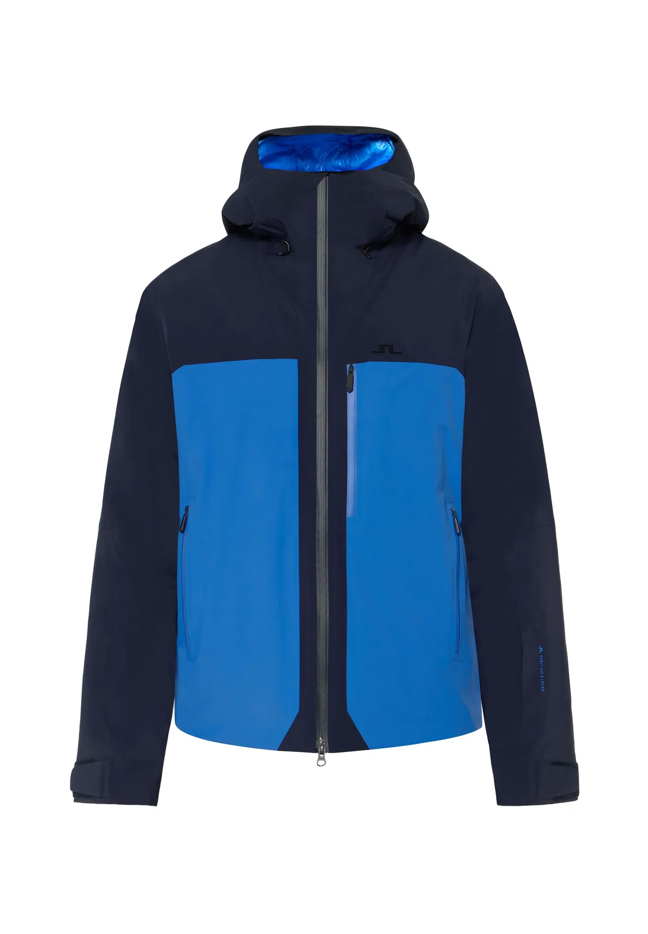 Sportive zweifarbige Funktions-Hardshelljacke