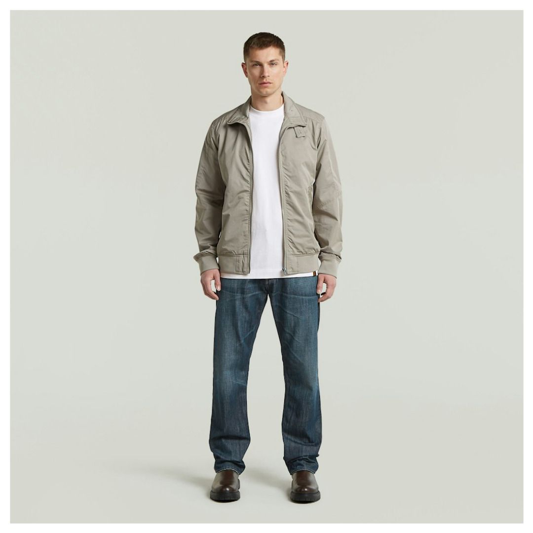 Strukturierte Track-Jacke aus Baumwollmix
