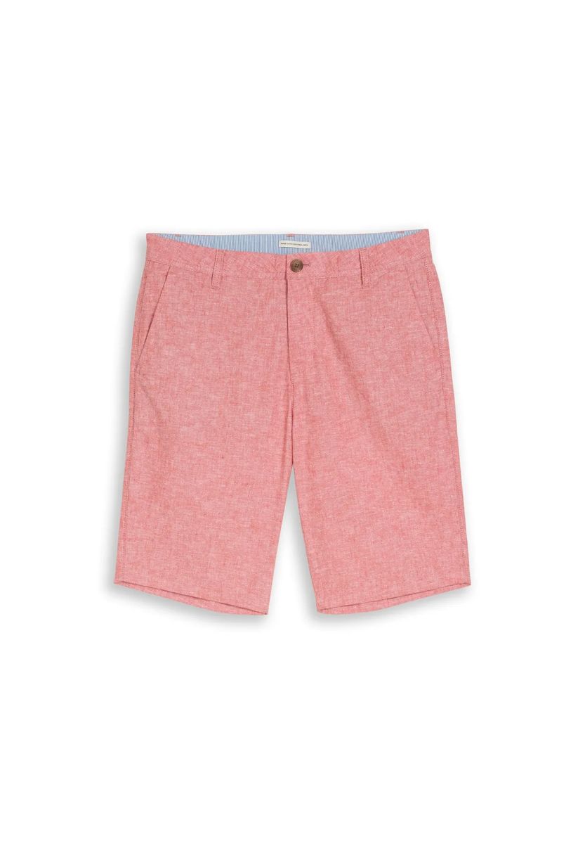 Chino-Shorts mit Baumwolle und Leinen